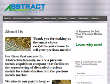 Tablet Screenshot of abstractmetals.com